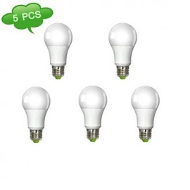 5 pcs E26/E27 11 W 1 COB 1050 LM Cool White A Dimmable LED Filament Lamps AC 220-240 V