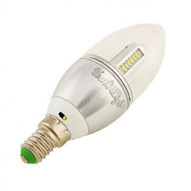 6PCS E14 3W 250lm 32 x SMD 3014 Warm White 3000K LED Candle Lamp - (AC 100-240V/110-130V/220-240V/85~265V)