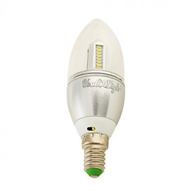 6PCS E14 3W 250lm 32 x SMD 3014 Warm White 3000K LED Candle Lamp - (AC 100-240V/110-130V/220-240V/85~265V)