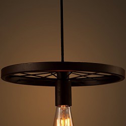 Industrial 1-light Vintage In Iron Shade Pendant Light