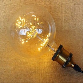 2W E26/E27 LED Globe Bulbs 49 Dip LED 220 lm Yellow Decorative AC 220-240 V 1 pcs