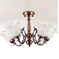 Modern/Contemporary / Traditional/Classic / Retro Electroplated Metal Flush Mount Living Room / Bedroom / Dining Room