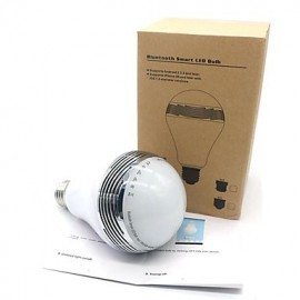 Smart Bulb Bluetooth Speaker Bulb E27 LED RGB Light Wireless Music Bulb Lamp Color Changing via App Contro