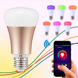 5W E26/E27 LED Smart Bulbs G80 24 SMD 5050 600 lm RGB Dimmable / Decorative / WIFI AC 220-240 V 1 pcs