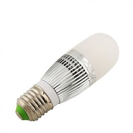 2PCS E27 5W 480Lm 3000K Warm White Light LED Corn Lamp - Silver + White (AC 110~130V) /(AC220-240)