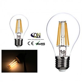 E26/E27 4 W 4 COB 400 LM 2800-3200K K Warm White A Dimmable Globe Bulbs AC 220-240/AC 110-130 V