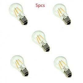 5PCS A60 4W E27 400LM 360 Degree Warm/Cool White Color Edison Filament Light LED Filament Lamp (AC85-265V)