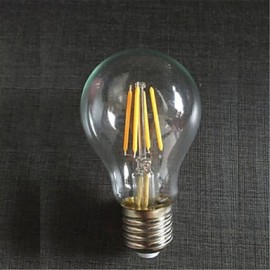 5PCS A60 4W E27 400LM 360 Degree Warm/Cool White Color Edison Filament Light LED Filament Lamp (AC85-265V)