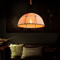 Retro handmake hemp rope countyard chandelier lamp in the industrial countryside style