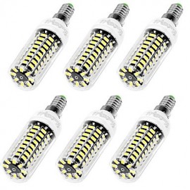 6PCS High Luminous E27 E12 110V 80*SMD5733 LED Corn Bulb 9W Spotlight LED Lamp Candle Light