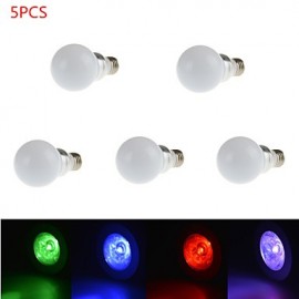 5PCS 3W E27 RGB LED Bulb Lamp Led Spot Light with Remote Control (85-265V)