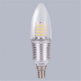 5pcs 9W E14 45XSDM2835 Cool White Color Silver Shell Led Candle Light Screw Thread Led Bulbs Chandelier Lamps AC220-240V