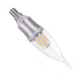 5pcs C35L 9W E14 45XSDM2835 Cool White Color Silver Shell Led Candle Light Screw Thread Led Bulbs Chandelier Lamps AC220-240V