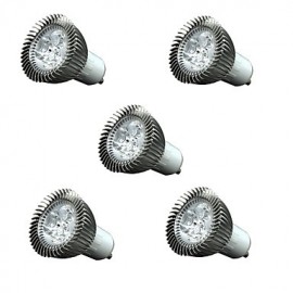 3W GU10/E27/E14 LED Spotlight 3 200-250 lm Warm White Dimmable Decorative AC110 AC220 V 5 pcs