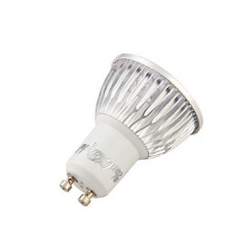 4PCS GU10 4W Dimmable 400lm 3500K Warm Light 4-LED Lamp- Silver (AC 110V)