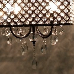 MAX:60W Traditional/Classic Crystal Painting Metal Chandeliers Living Room / Bedroom / Dining Room / Study Room/Office / Entry