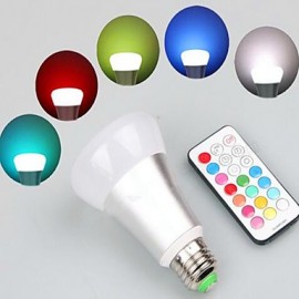 10W Colorful Remote Control RGB Cold White Bulb The Speed Can Be Adjusted Three Sections Dimming LED Bulb Lamp