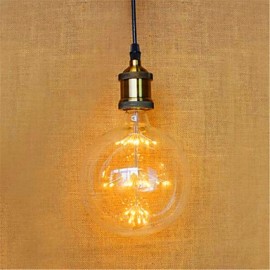 G80LED All Over The Sky Star Edison Light Bulb Decorative Fashion 220V 2W 2300K E27 Warm Yellow