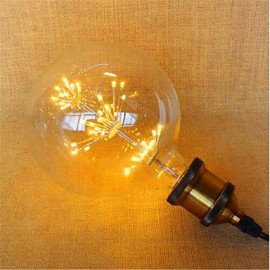 G80LED All Over The Sky Star Edison Light Bulb Decorative Fashion 220V 2W 2300K E27 Warm Yellow