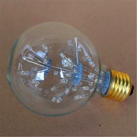 G80LED All Over The Sky Star Edison Light Bulb Decorative Fashion 220V 2W 2300K E27 Warm Yellow