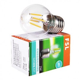 2W E26/E27 LED Globe Bulbs G60 4 COB 300-350 lm Warm White AC 220-240 V 5 pcs