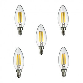 5pcs E14 4W 400LM Light LED Filament Lamp (85-265V)