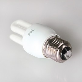 5 pcs E26/E27 T3 3U 8W 300LM 6500K Cool White Light CFL Bulbs (AC220V)