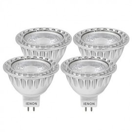 4 pcs 3W GU5.3(MR16) LED Spotlight MR16 1 COB 240-270 lm Warm White / Cool White Decorative DC 12 / AC 12 V