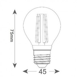 E26/E27 2 W 2 COB 200 LM 2800-3200K K Warm White A Globe Bulbs AC 220-240/AC 110-130 V