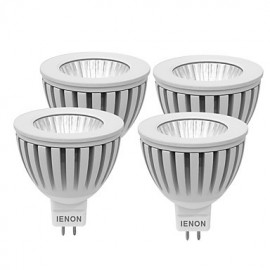 4 pcs 3W GU5.3 LED Spotlight MR16 1 COB 240-270 lm Warm White / Cool White Decorative DC 12 / AC 12 V