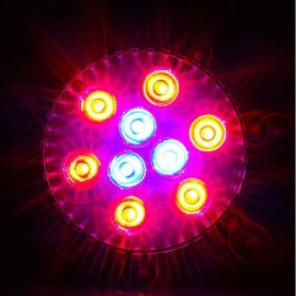 9W E27 LED Grow Lights 9 High Power LED 810-900 lm Red Blue AC85-265 V 1 pcs