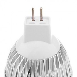 6PCS MR16 4W 320lm 3000K 4-High Power LED Warm White Light Spotlight - Silver(DC12V)