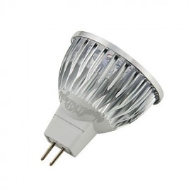 6PCS MR16 4W 320lm 3000K 4-High Power LED Warm White Light Spotlight - Silver(DC12V)