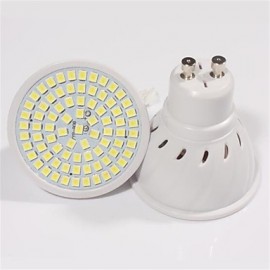 5pcs 5W 2835X80SMD GU10/MR16 Warm Cool White Color Plastic Shell LED Spot Lights(AC220-240V)