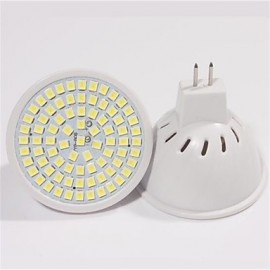 5pcs 5W 2835X80SMD GU10/MR16 Warm Cool White Color Plastic Shell LED Spot Lights(AC220-240V)