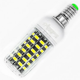 6PCS High Luminous E27 E14 220V 64*SMD5733 LED Corn Bulb 7W Spotlight LED Lamp Candle Light