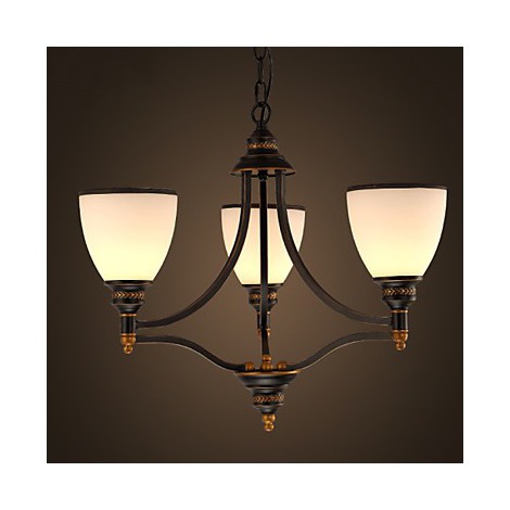 Retro Minimalist Ceiling Lamps European Style Bedroom Living Room Glass ...