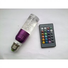 E27 B22 85V-265V 100-200Lm 3W RGB Crystal Spotlight Remote Control Lights 16 Full-color Lights