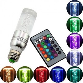 E27 B22 85V-265V 100-200Lm 3W RGB Crystal Spotlight Remote Control Lights 16 Full-color Lights