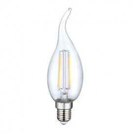 5 pcs E14 2W 2 COB 200 lm Warm White C35 edison Vintage LED Filament Bulbs AC 220-240 V