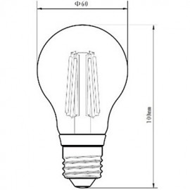 E26/E27 8 W 8 COB 800 LM 2800-3200K K Warm White A Dimmable Globe Bulbs AC 220-240/AC 110-130 V