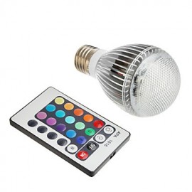 Remote-Controlled Globe Bulbs 9 W 350-410 LM RGB AC 85-265 V