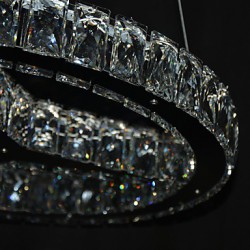 1w Modern/Contemporary Crystal / LED Chrome Metal Chandeliers Living Room / Bedroom / Dining Room