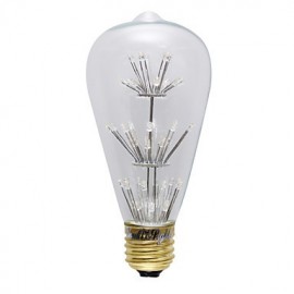 E27 ST64 3W 47-LED Decorative Bulb Warm White 3000K 130lm (AC 220-240V)