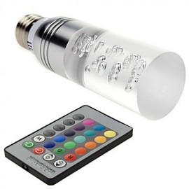 E27 B22 85V-265V 100-200Lm 3W RGB Crystal Spotlight Remote Control Lights 16 Full-color Lights