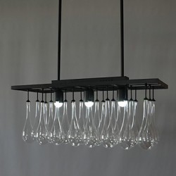 3W Modern/Contemporary Crystal Painting Metal Chandeliers Dining Room / Study Room/Office