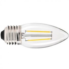 E26/E27 LED Filament Bulbs C35 COB 400 lm Warm White Dimmable / Decorative AC 220-240 V