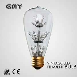 1 pcs GMY E26 1.6W 140-180 lm Warm White LED ST64 Star Vintage Decorative Decoration Light AC120V