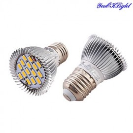 4PCS E27 7W 600lm 15*SMD5630 Warm White 3000K High quality LED Spotlight (AC110-120V/220V-240V)