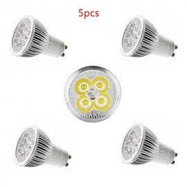 5pcs 4W GU10/GU5.3/E27/E14 450LM Warm/Cool White Color Light LED Spot Lights(85-265V)